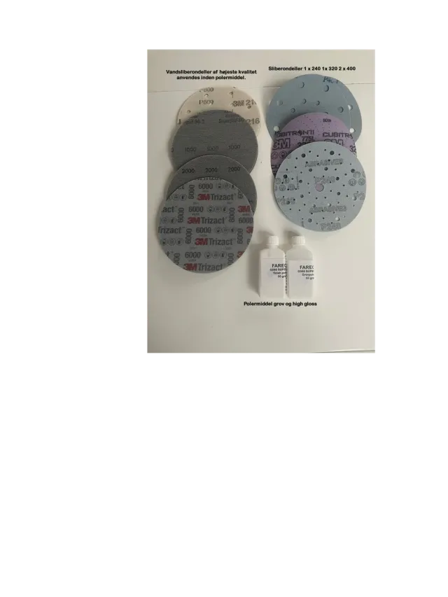 Gordner epoxy polersæt med rondeller og polermiddel