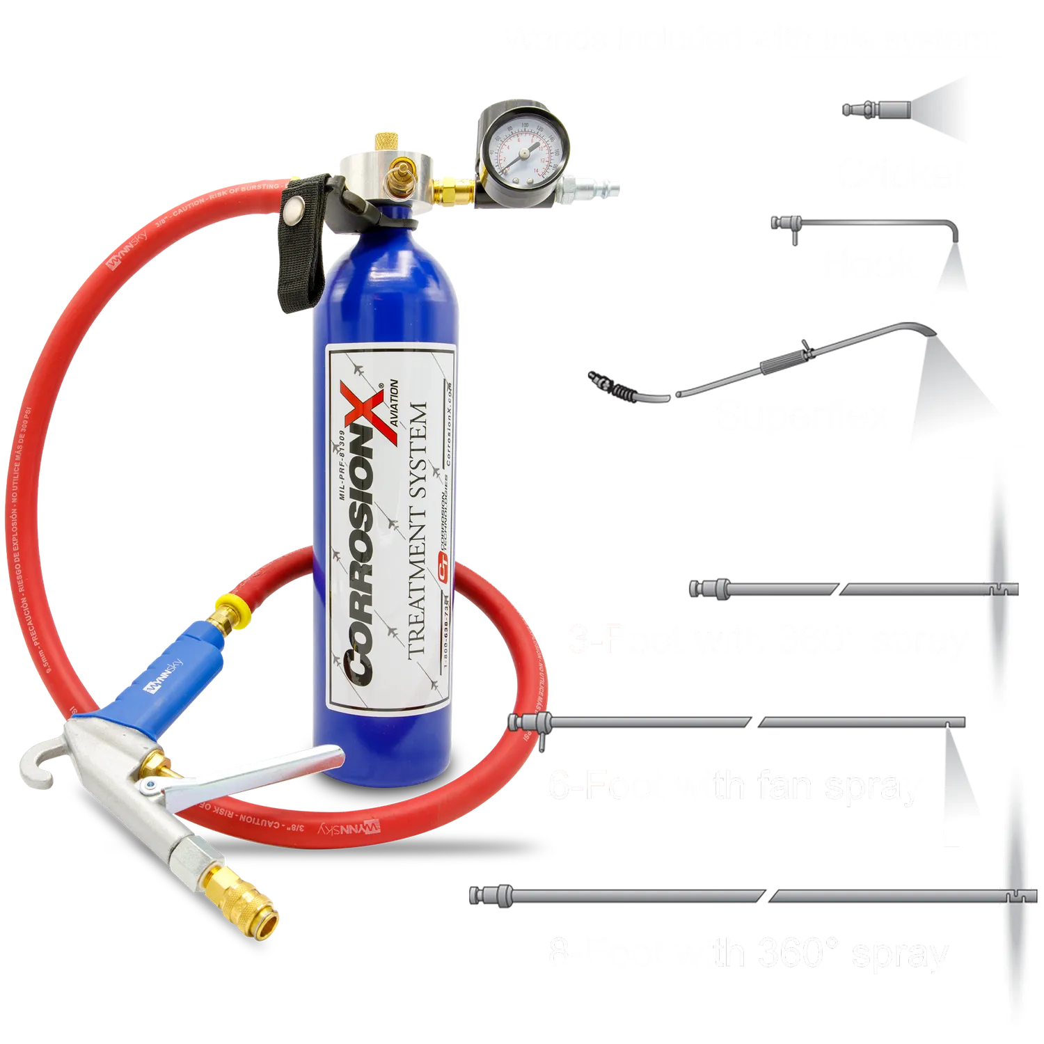 CorrosionX Handi-Spray Belt Pak Basic forstøversæt tåge