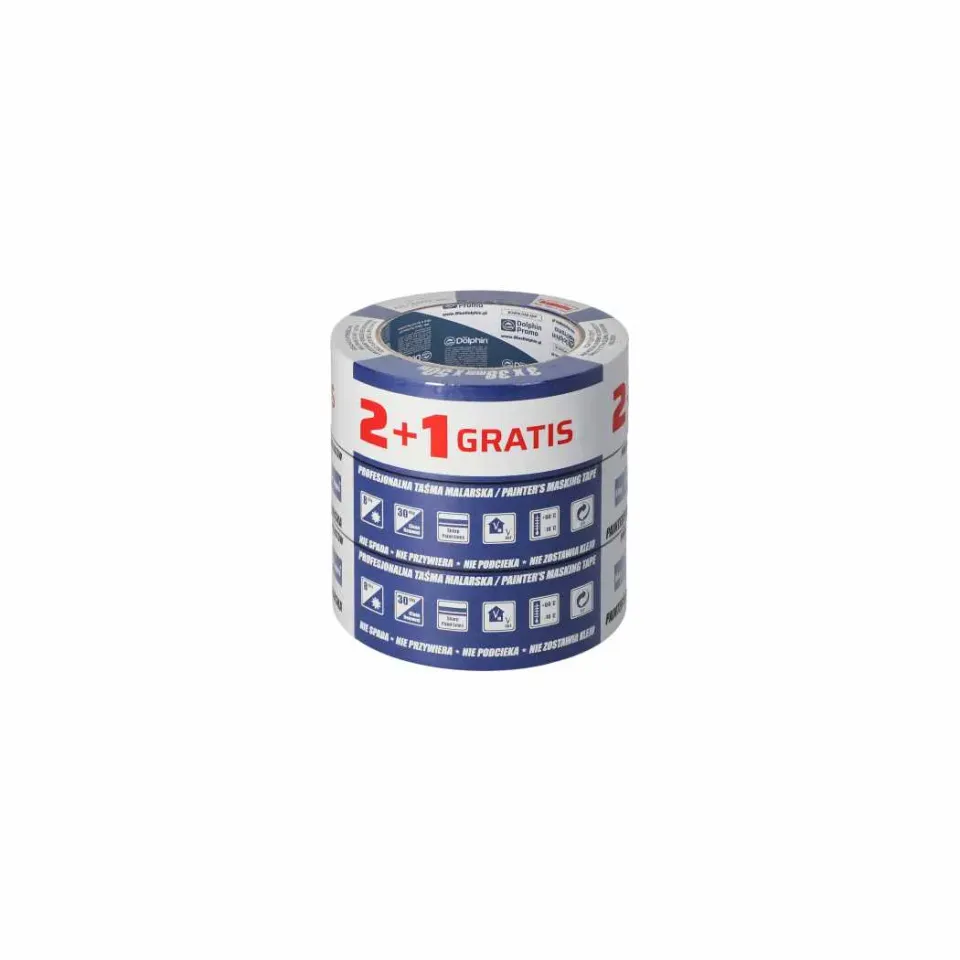 Blue Dolphin Malertape 38 mm x 50 m 3-pak