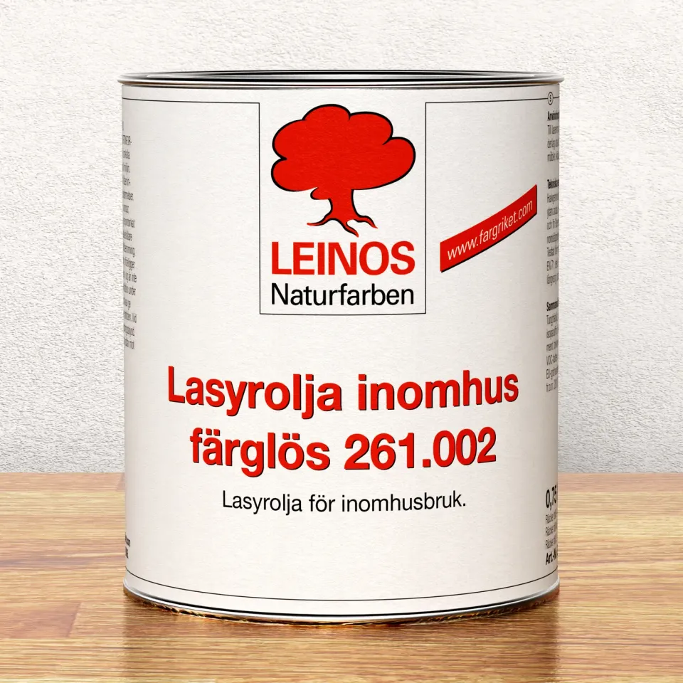 Färgriket 261 Lasurolie trælasur indendørs 60-80 ml/m² vandafvisende