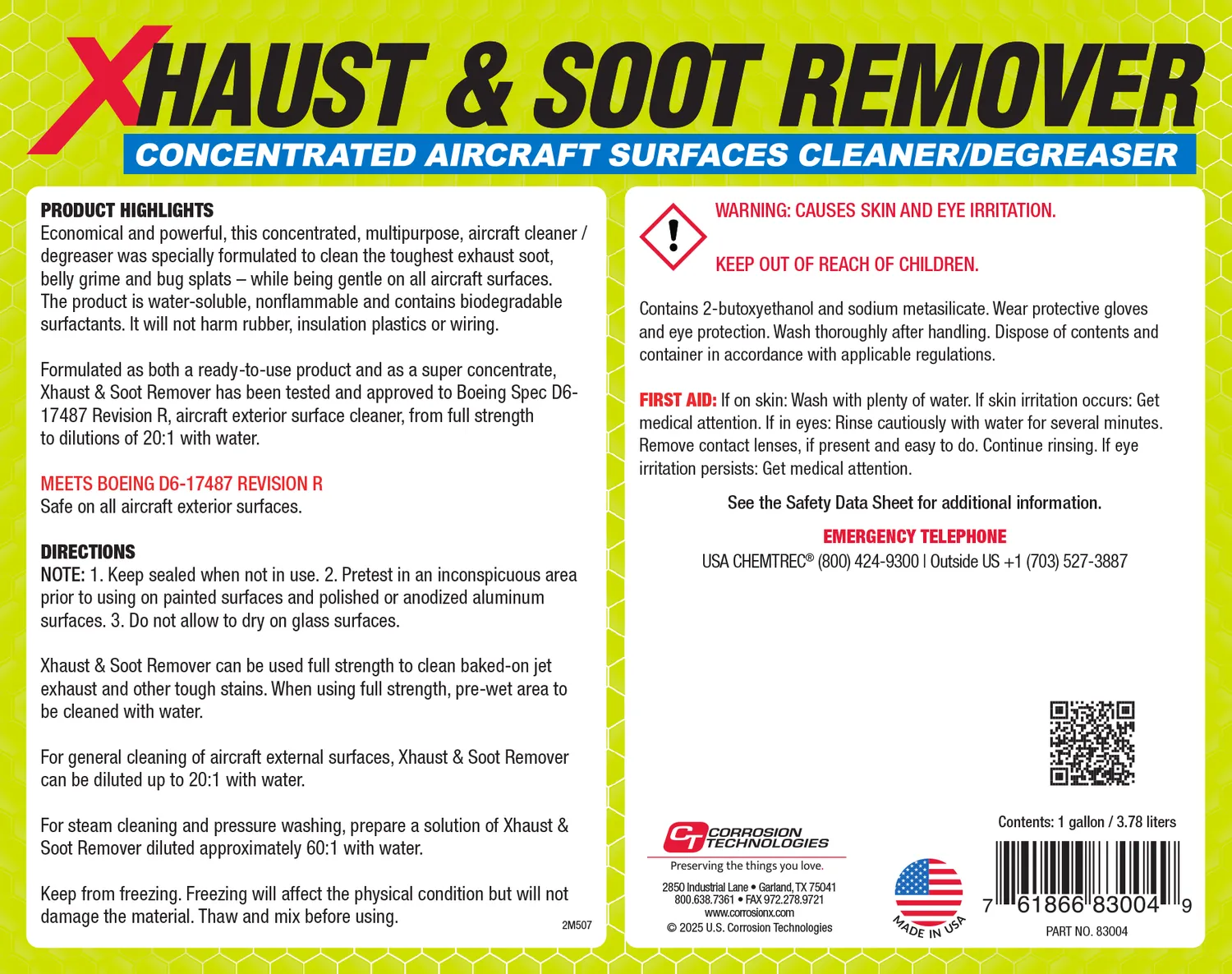 CorrosionX Xhaust & Soot Remover affedter 1 gallon koncentrat