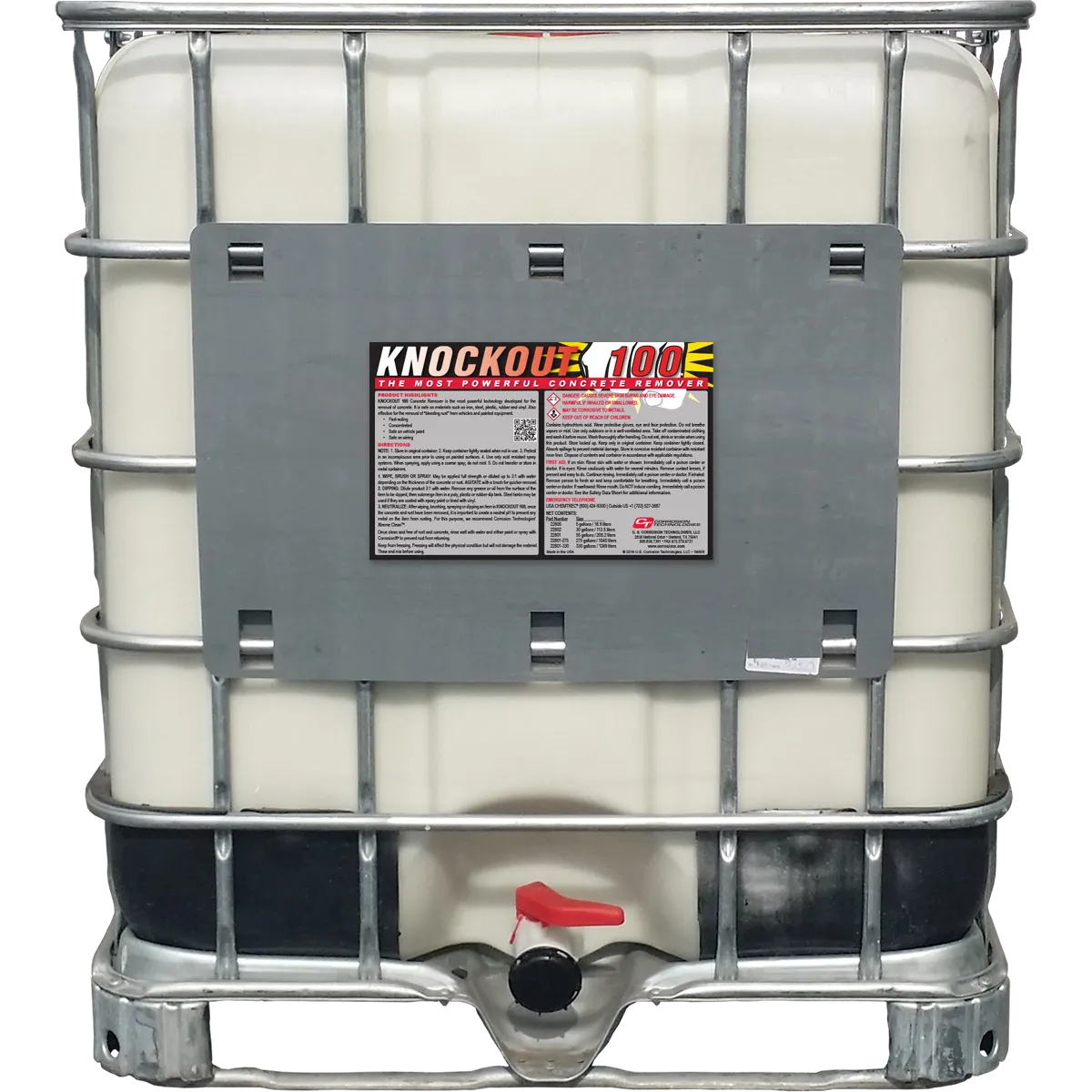 CorrosionX Knockout 100 betonfjerner 30 gallon stærk