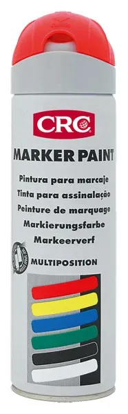 CRC Marker Paint maerkespray 12x500ml fluo roed