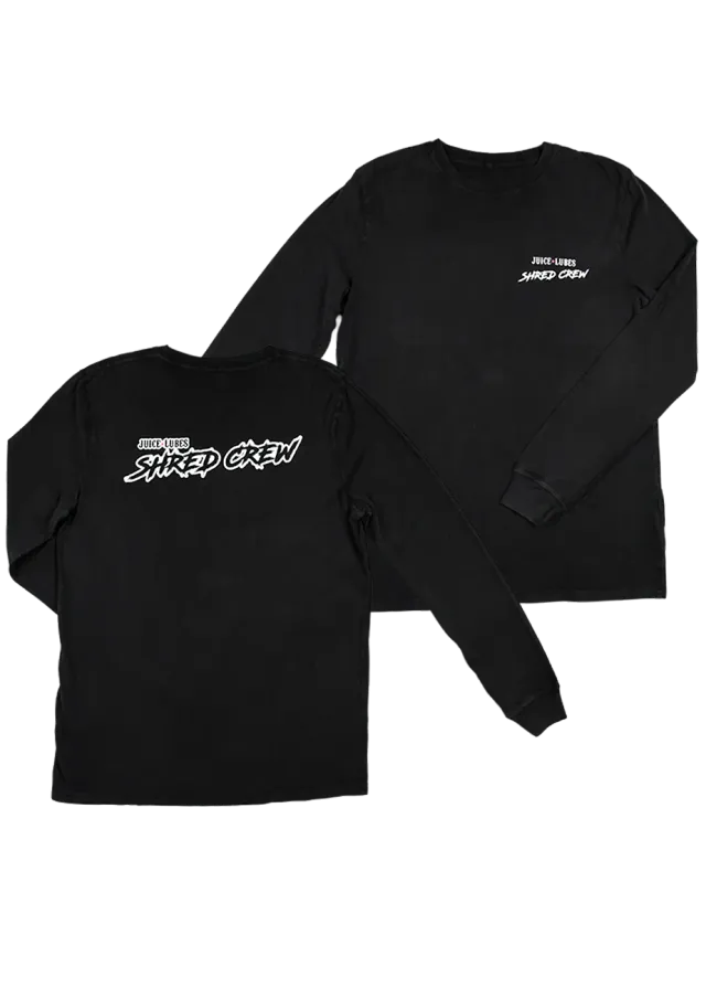 Juice Lubes Shred Crew LS Tee t-shirt faded black langærmet