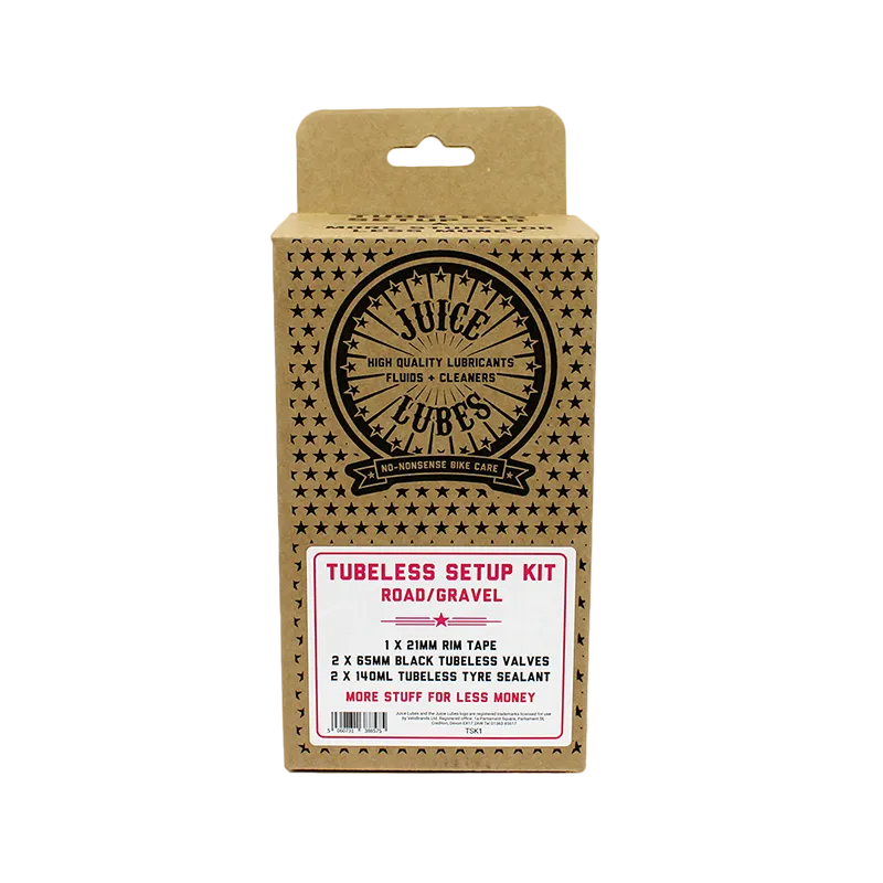 Juice Lubes Tubeless Setup Kit 21mm bånd 65mm ventil