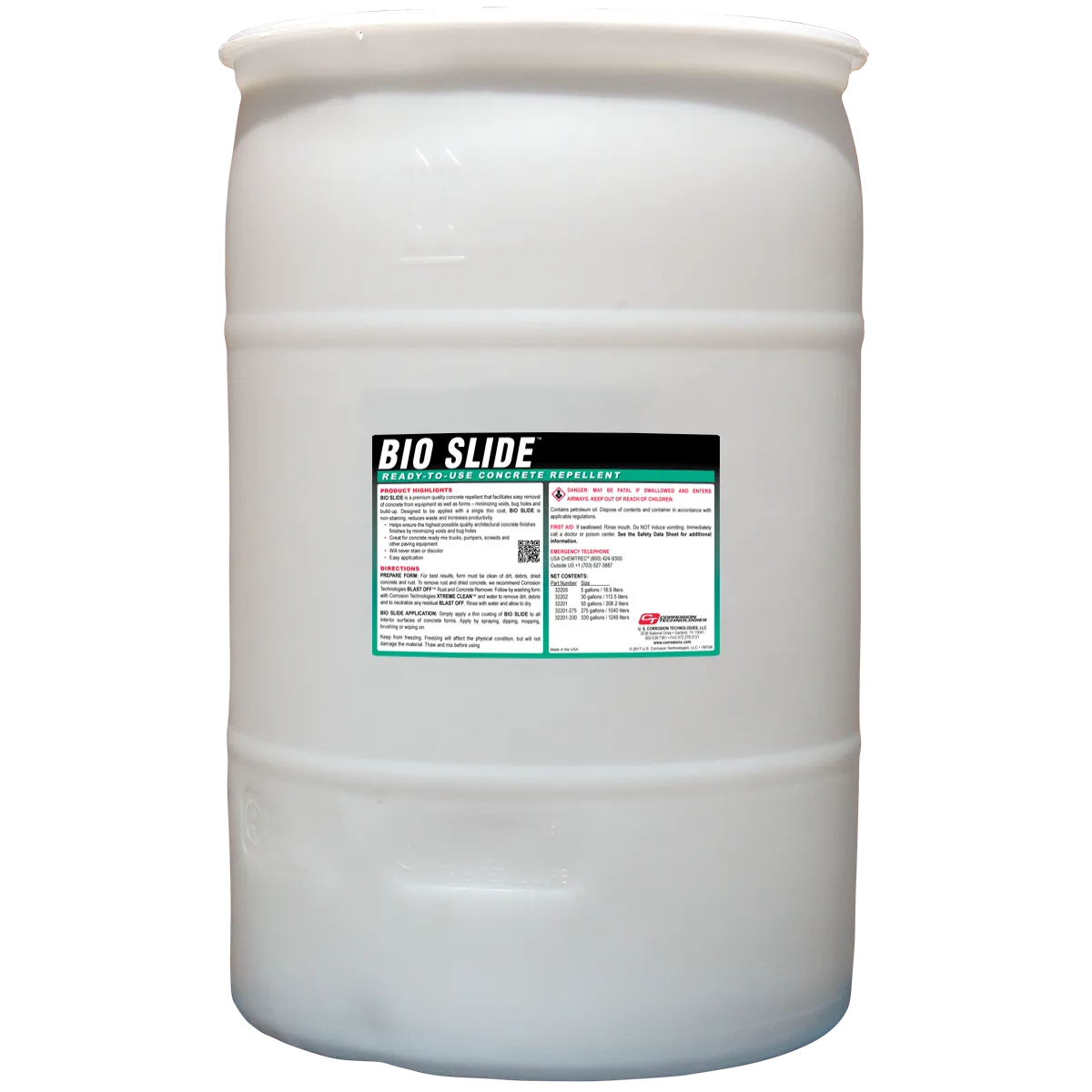 CorrosionX Bio Slide formolie 1 gallon beton-slipmiddel