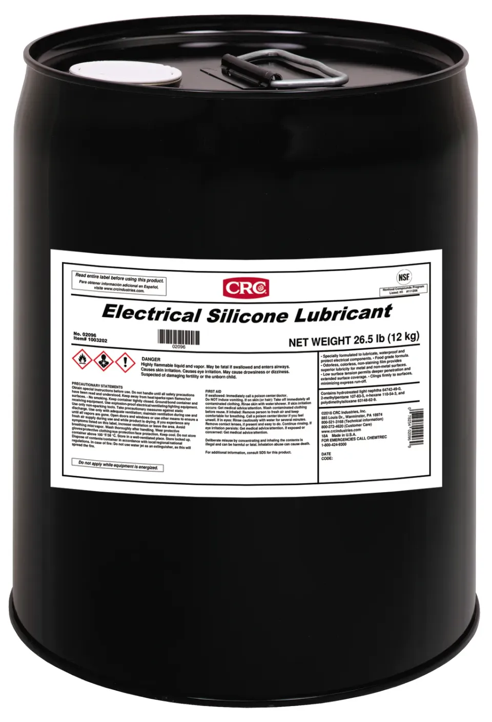 CRC Electrical Silicone Lubricant 5 gallon