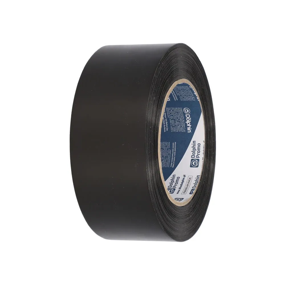 Blue Dolphin folietape sort 50mmx20m PE-folie