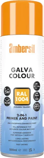 CRC Galva Colour spray guldgul RAL 1004 12x500 ml