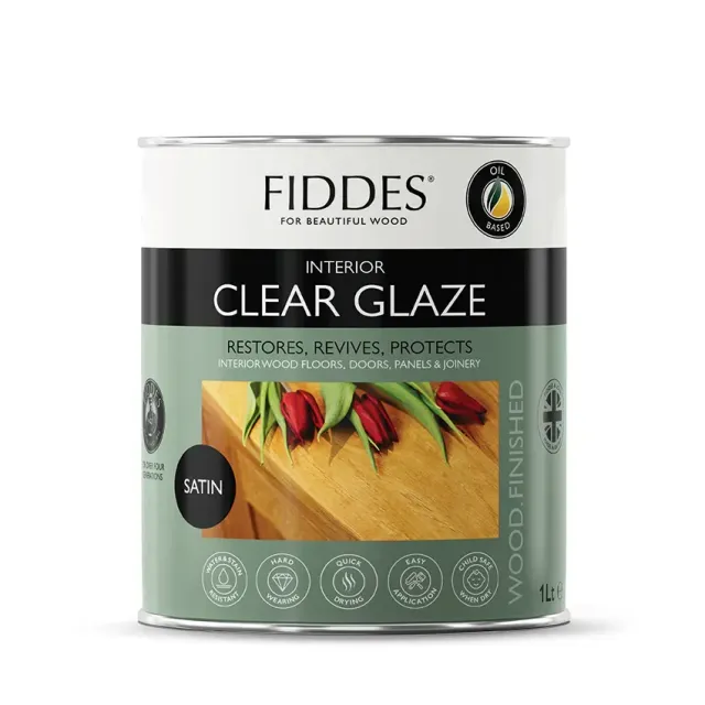Fiddes Clear Glaze klar lak til træ