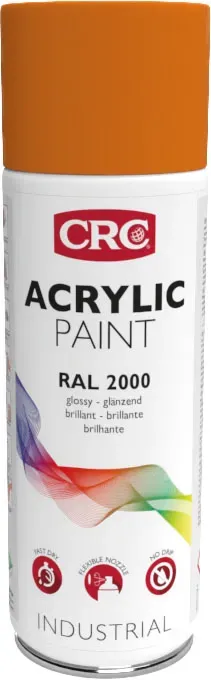 CRC Acrylic Paint 2000 spray 6x400 ml gul-orange