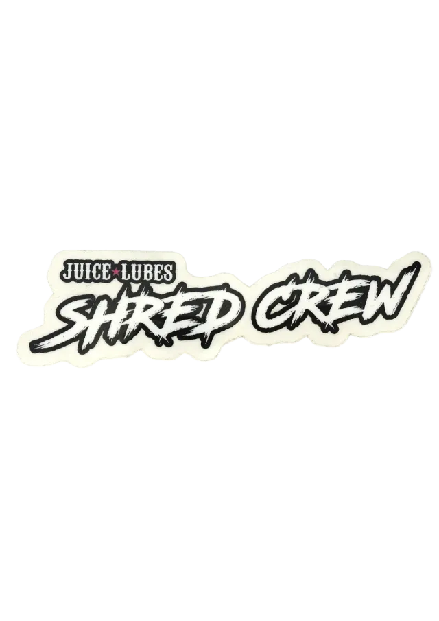 Juice Lubes Shred Crew klistermærke hvid