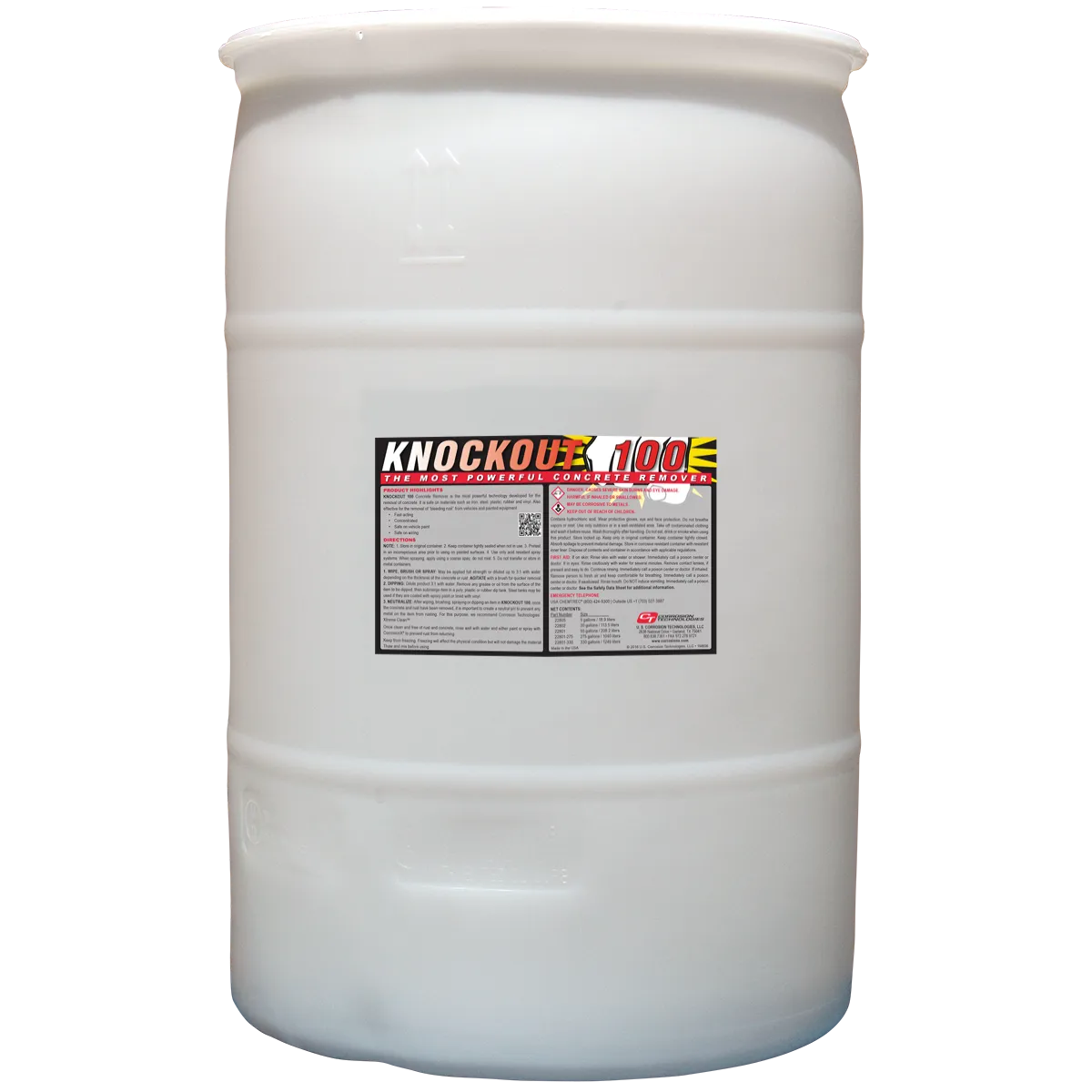 CorrosionX Knockout 100 betonfjerner 30 gallon stærk