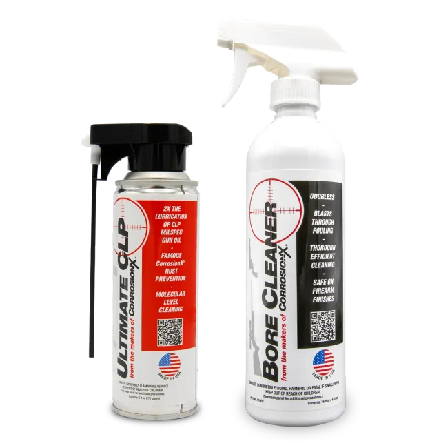 CorrosionX Gun Kit våbenplejesæt CLP + bore cleaner