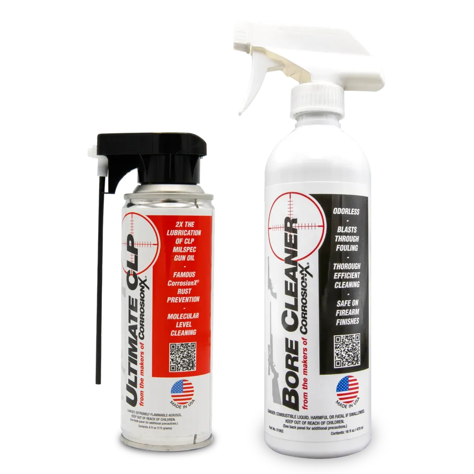 CorrosionX Gun Kit våbenplejesæt CLP + bore cleaner