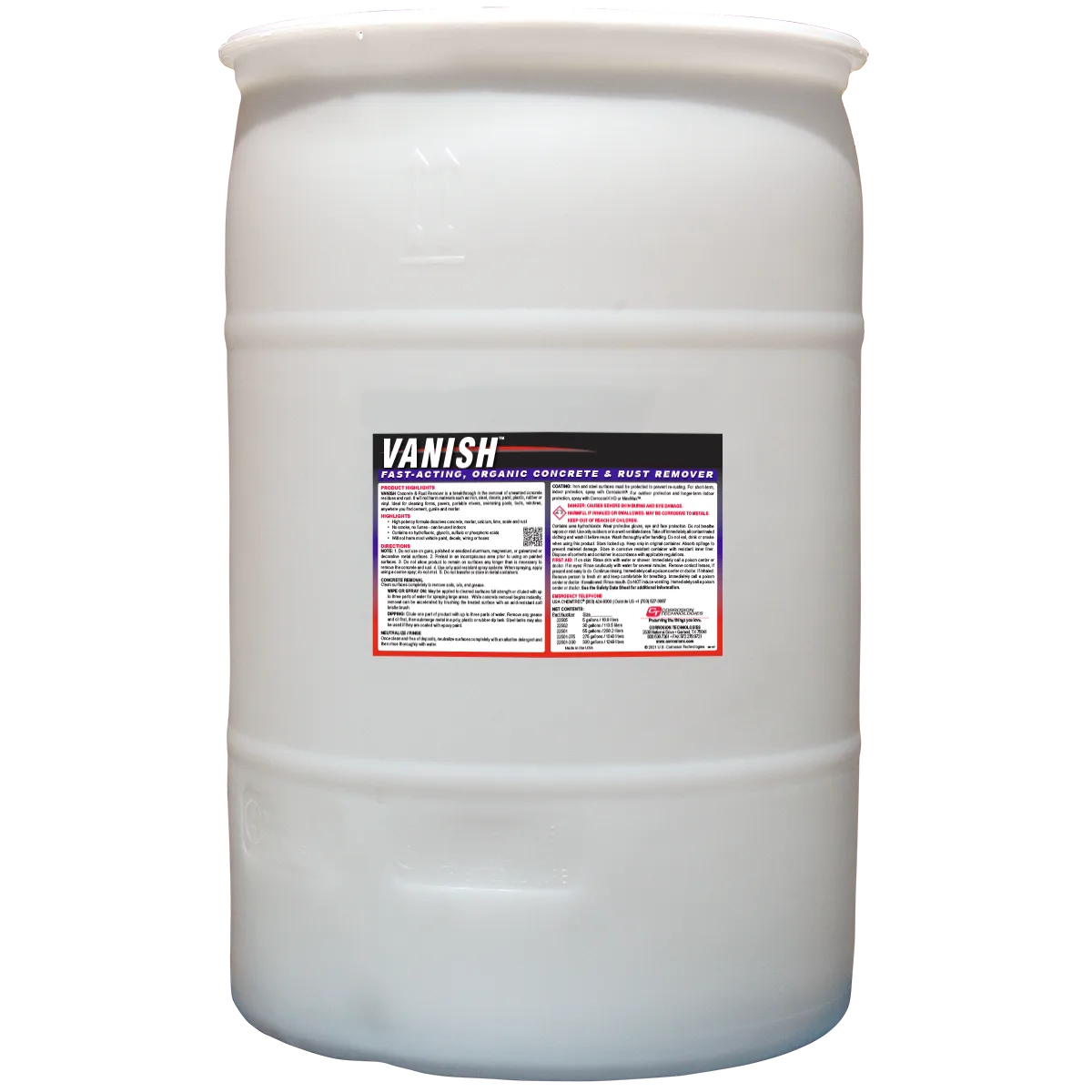 CorrosionX Vanish betonfjerner 1 gallon syrefri