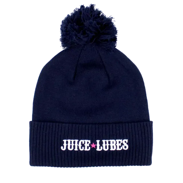 Juice Lubes Crew Bobble Beanie hue navy one size
