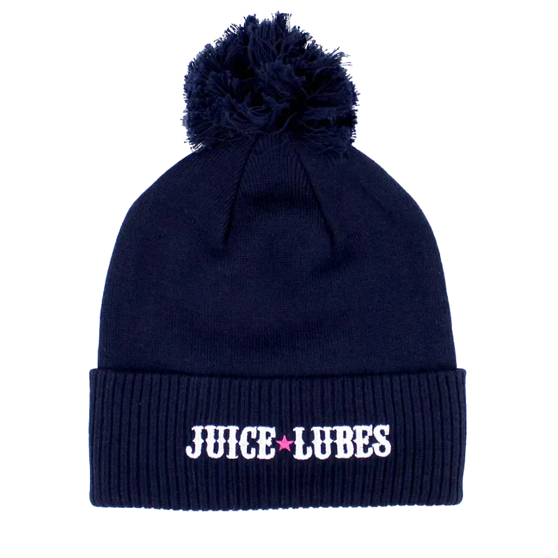 Juice Lubes Crew Bobble Beanie hue navy one size