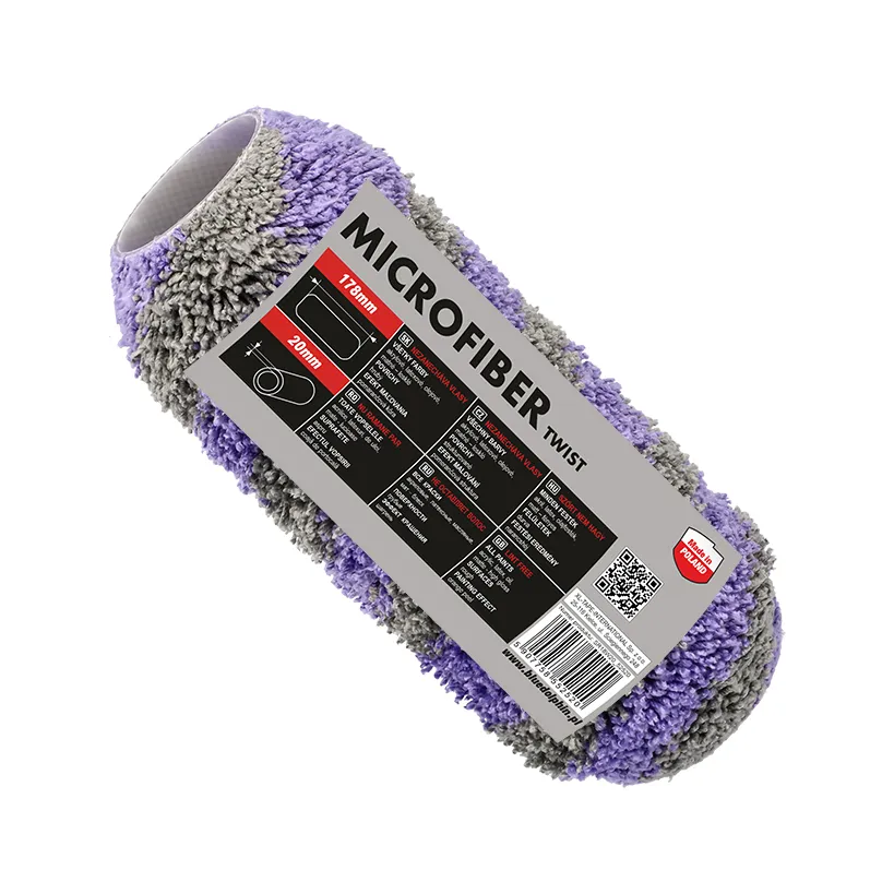 Blue Dolphin Silver Microfiber Twist malerrulle finish