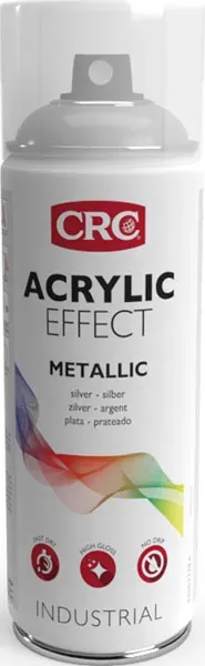 CRC Acrylic Effect Metal Silver spray 6x400ml sølv
