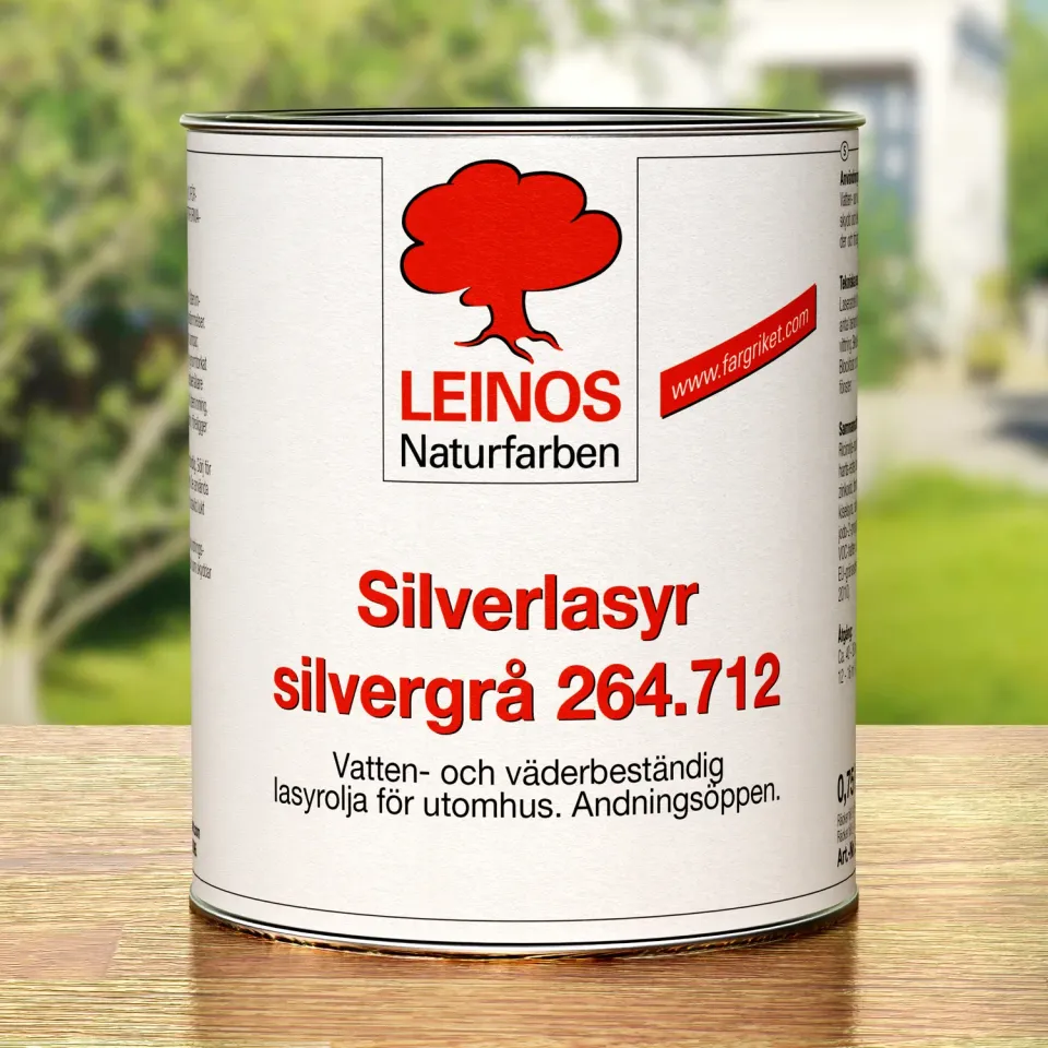 Färgriket Silverlasyr 264 lasur sølvgrå udendørs