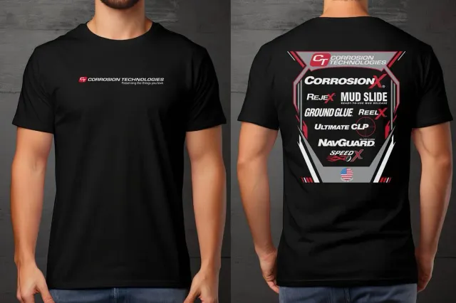 CorrosionX T-shirt sort bomuld str. L 2026 model