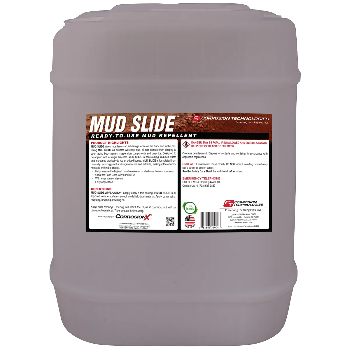 CorrosionX Mud Slide mudafviser spray 16 oz klar til brug