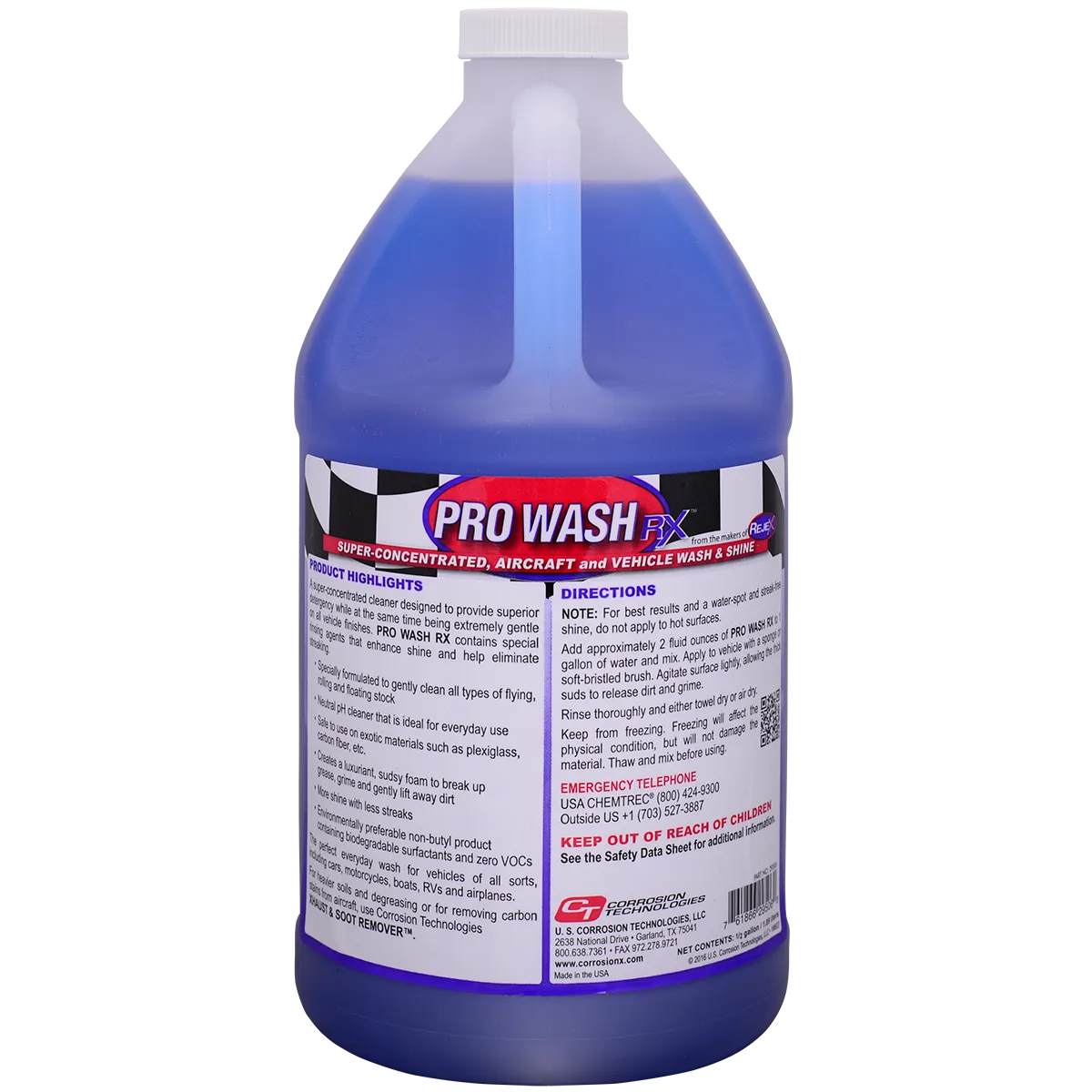CorrosionX Pro Wash RX bilshampoo 1/2 gallon pH-neutral