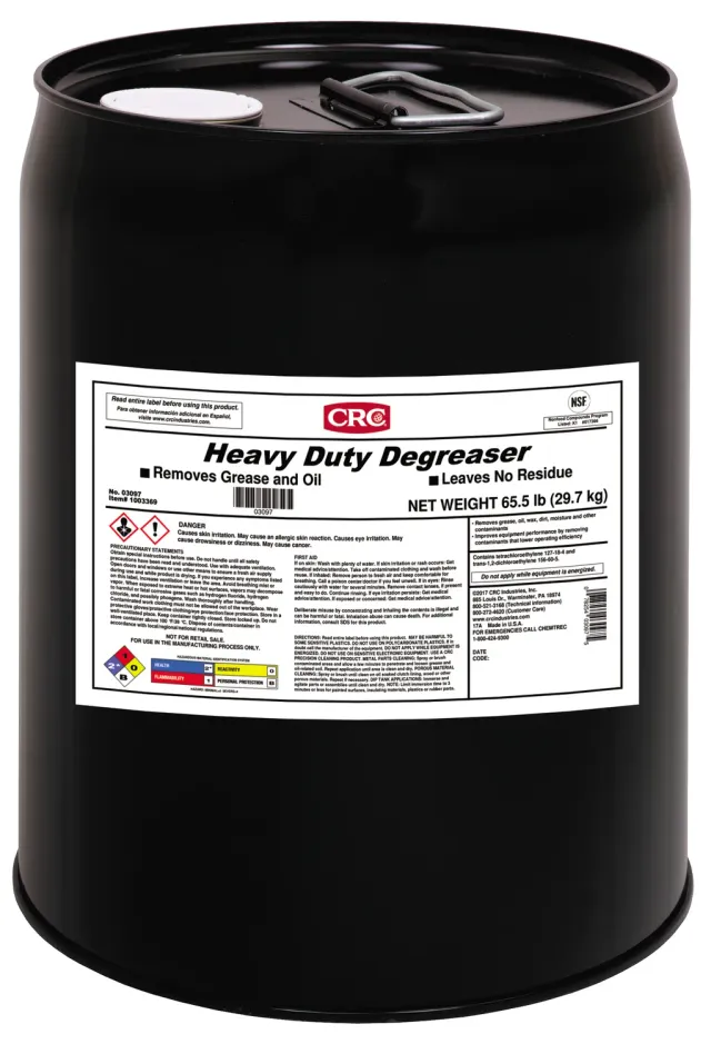 CRC Heavy Duty Degreaser affedter 5 gal kraftig