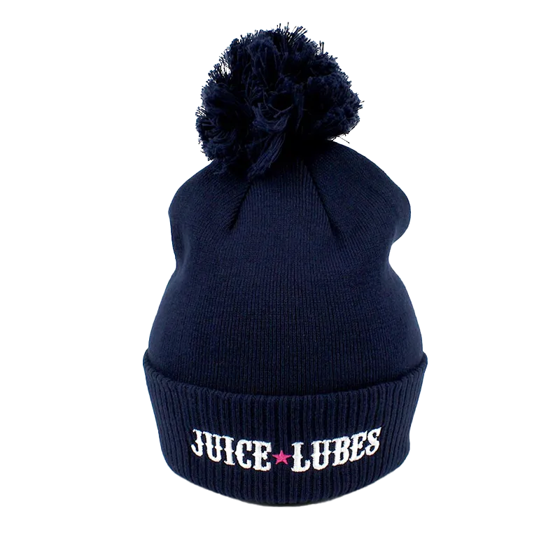 Juice Lubes Crew Bobble Beanie hue navy one size