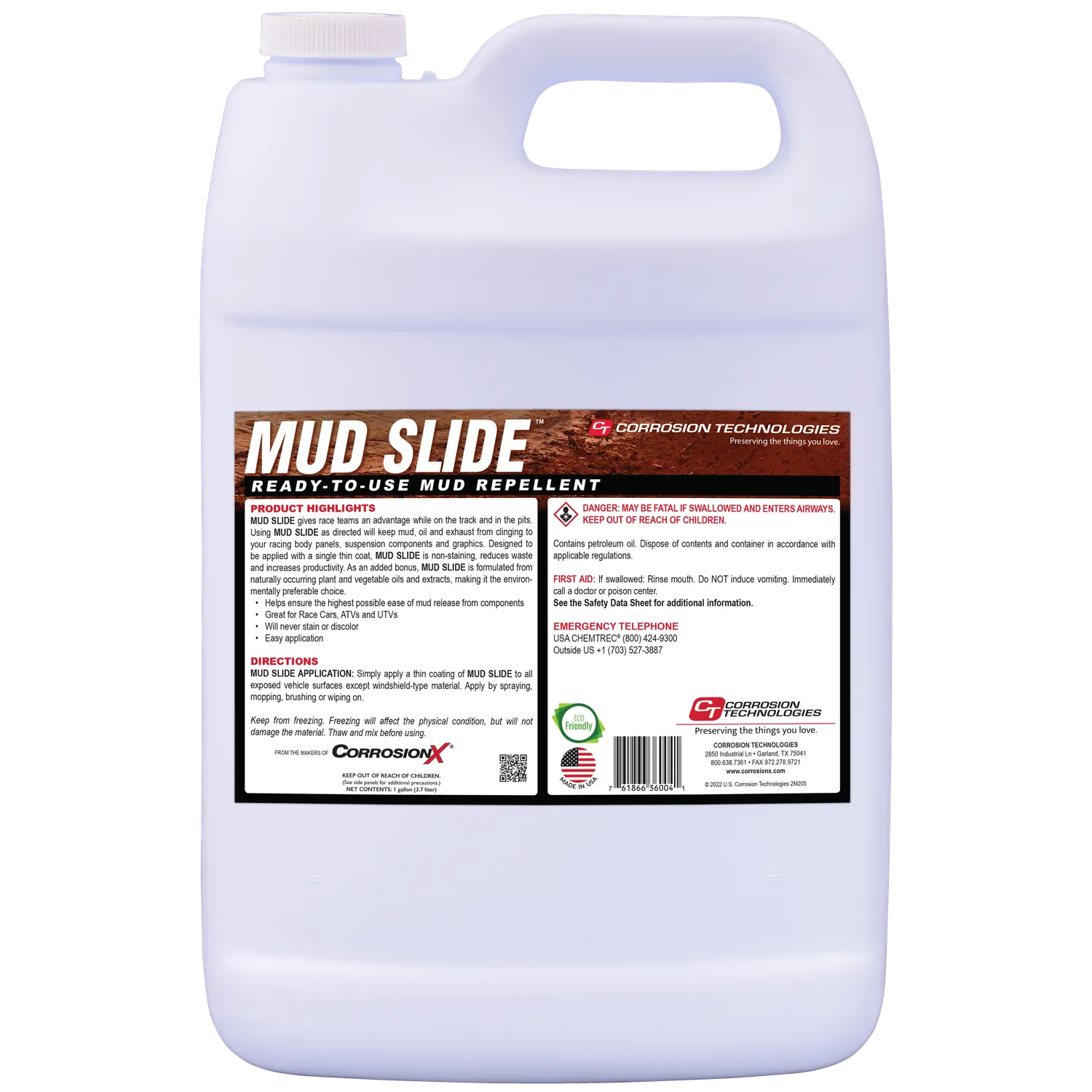 CorrosionX Mud Slide mudafviser spray 16 oz klar til brug
