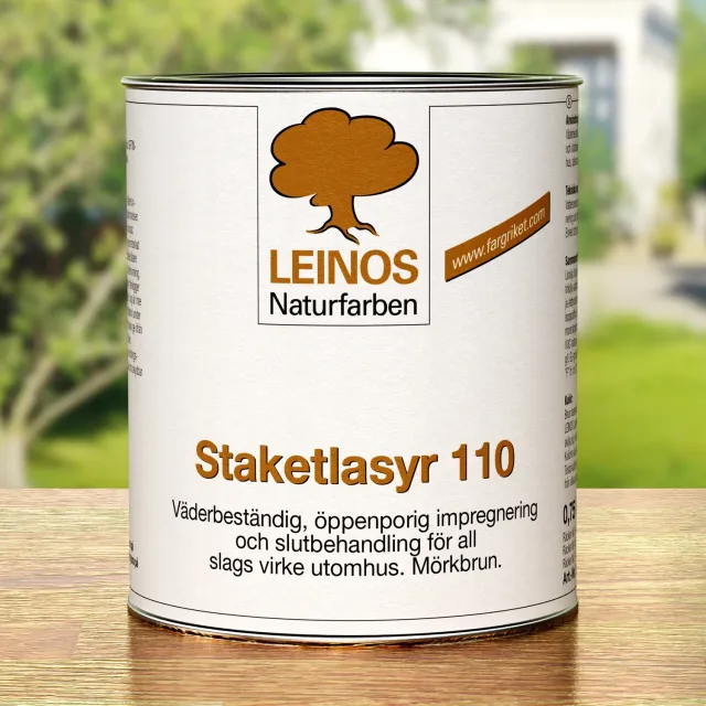 Färgriket Staketlasyr 110 stakitlasur mørkebrun