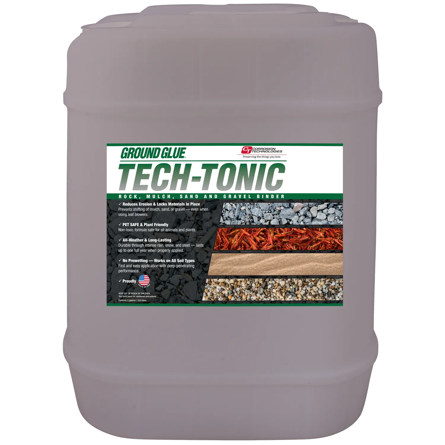 CorrosionX Ground Glue Tech-Tonic stenlim 1 gallon dækkende