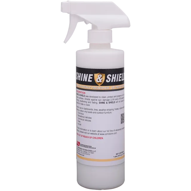 CorrosionX Shine Shield vinylpleje gummi 16 oz UV