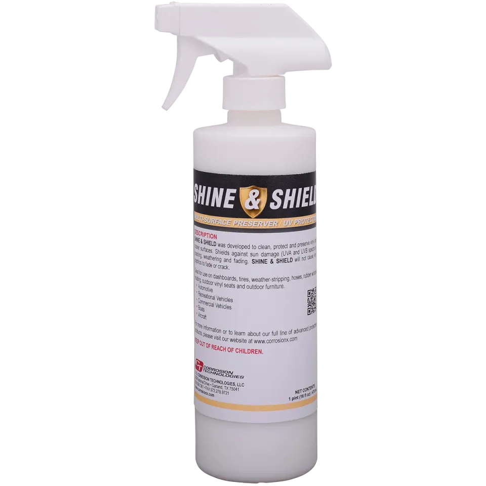 CorrosionX Shine Shield vinylpleje gummi 16 oz UV