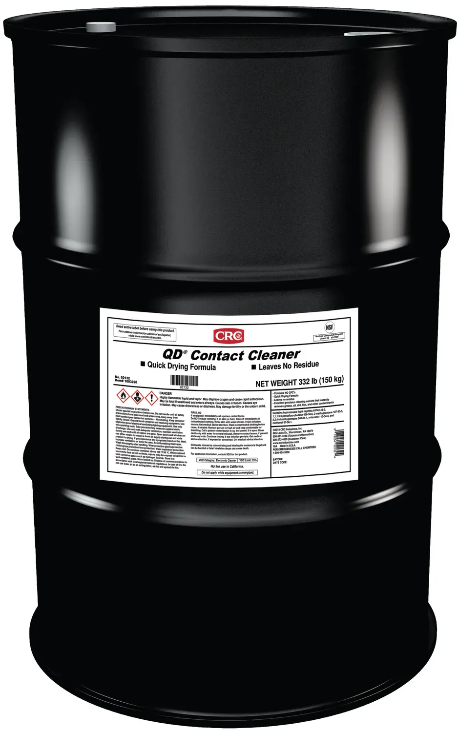 CRC QD Contact Cleaner kontaktrens 1x208L hurtigtørrende