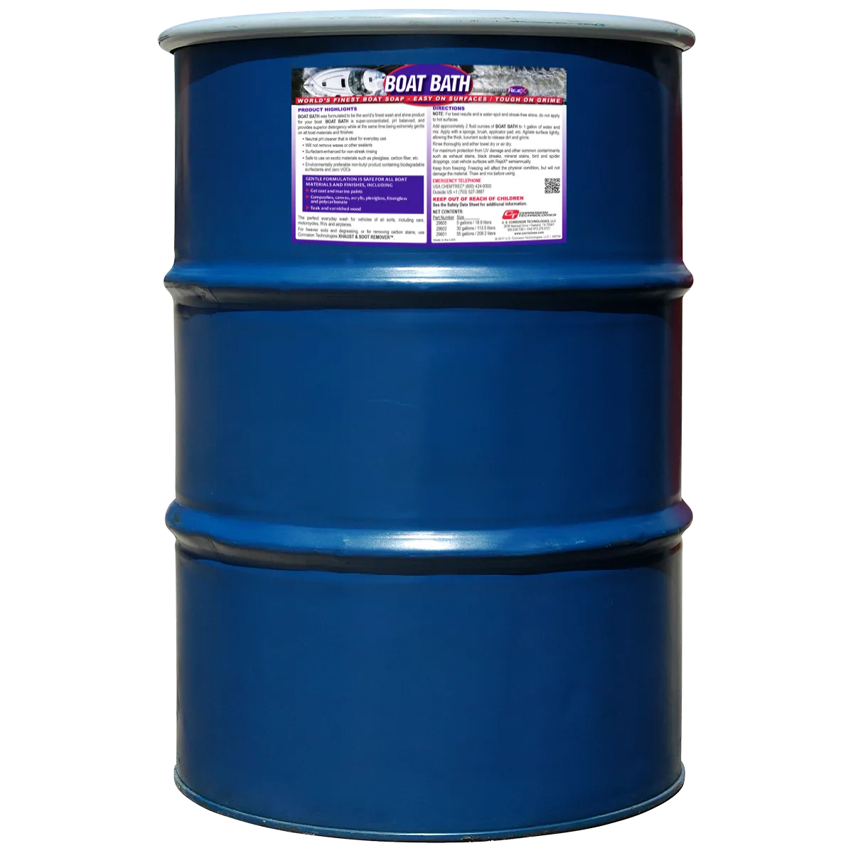 CorrosionX Boat Bath bådshampoo 1/2 gallon koncentrat pH-neutral
