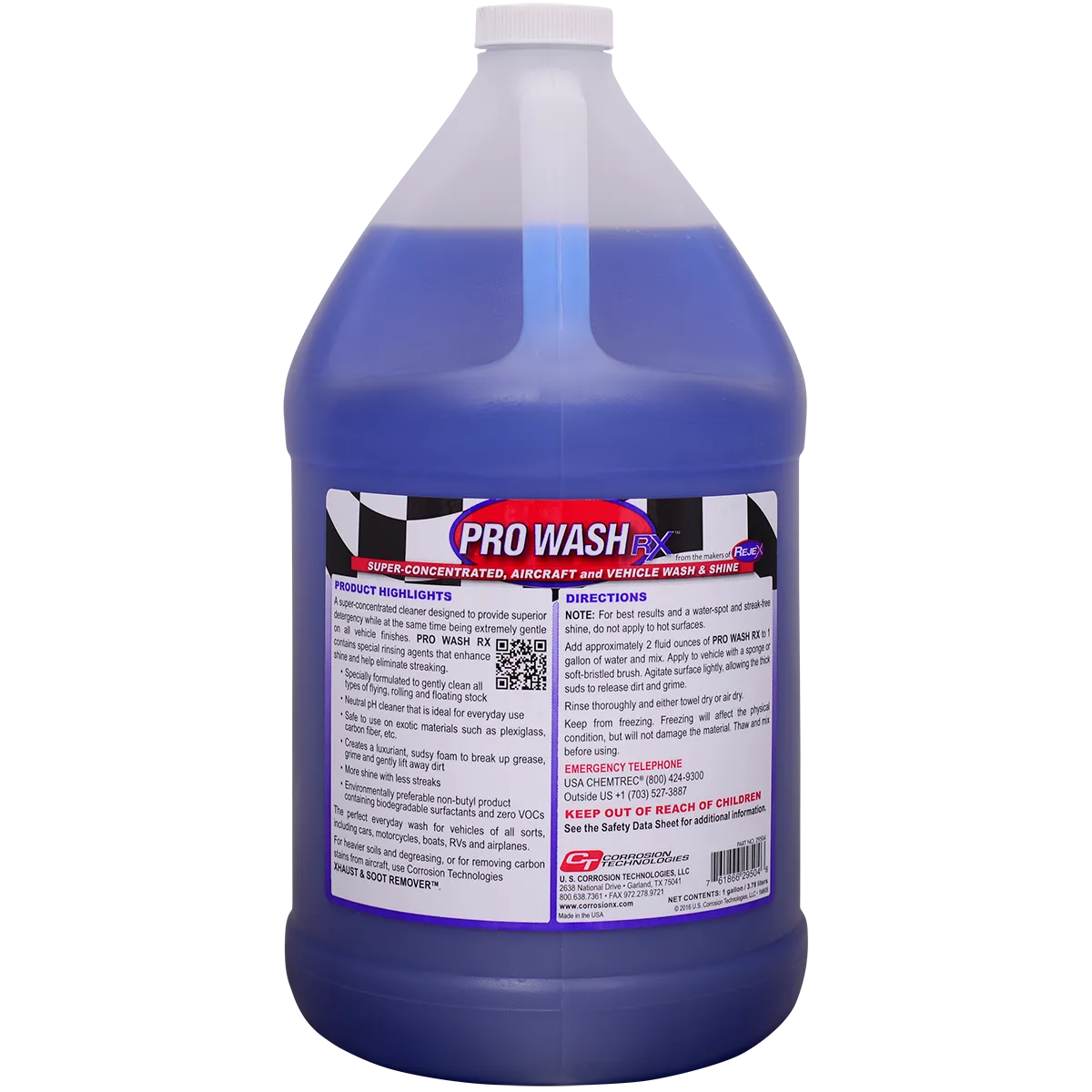 CorrosionX Pro Wash RX bilshampoo 1/2 gallon pH-neutral