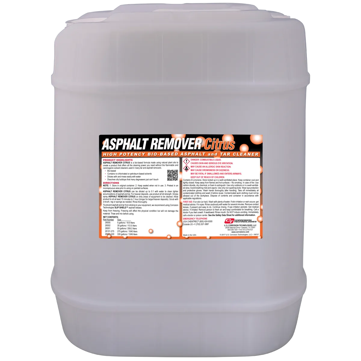 CorrosionX Asphalt Remover Citrus asfaltfjerner 3,8 l