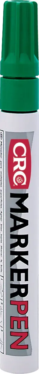 CRC Marker Pen grøn industritusch 12 stk dækkende