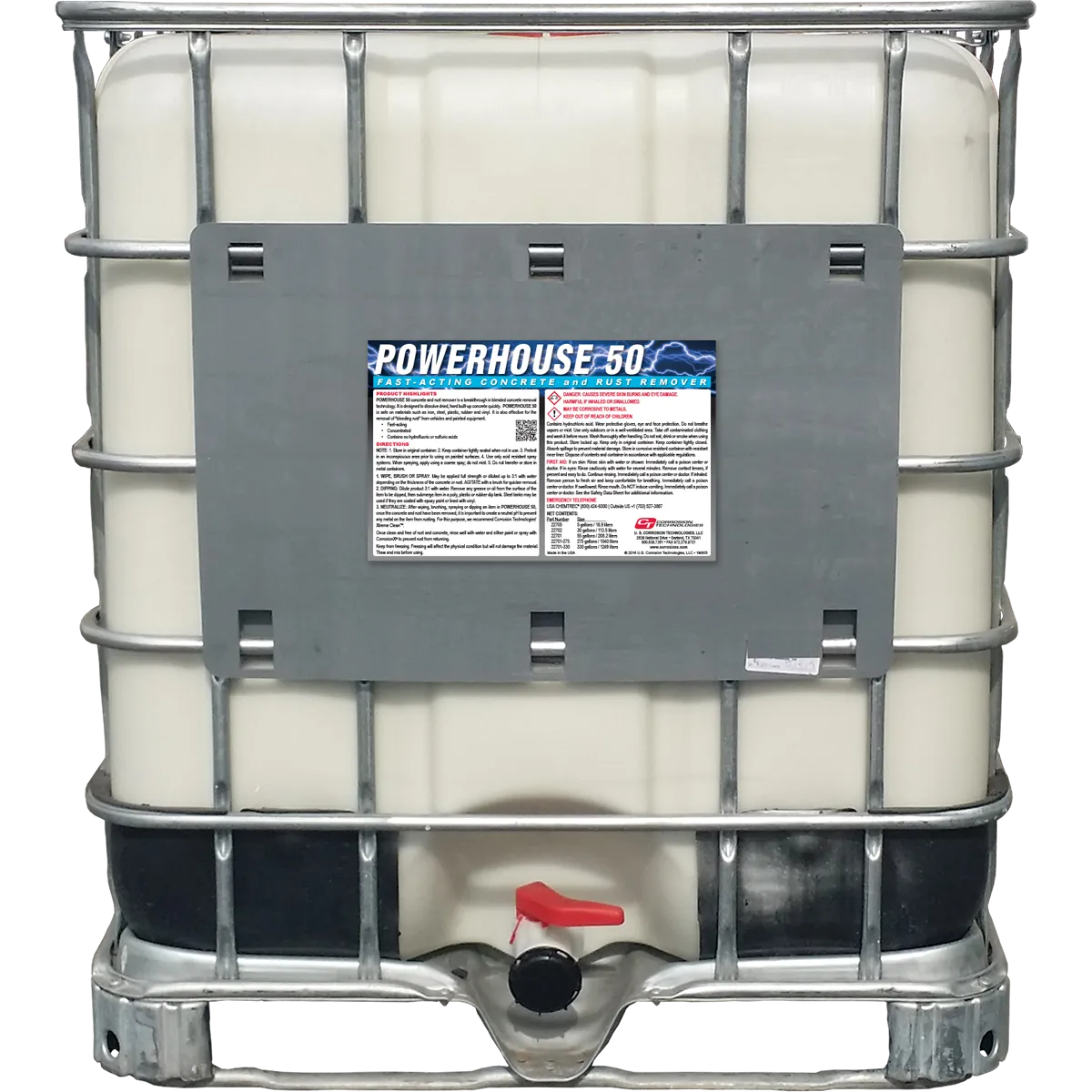 CorrosionX Powerhouse 50 betonfjerner kraftig syreblend