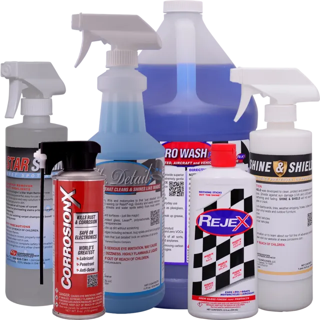 CorrosionX Car Kit bilplejesæt 6 dele komplet pakke