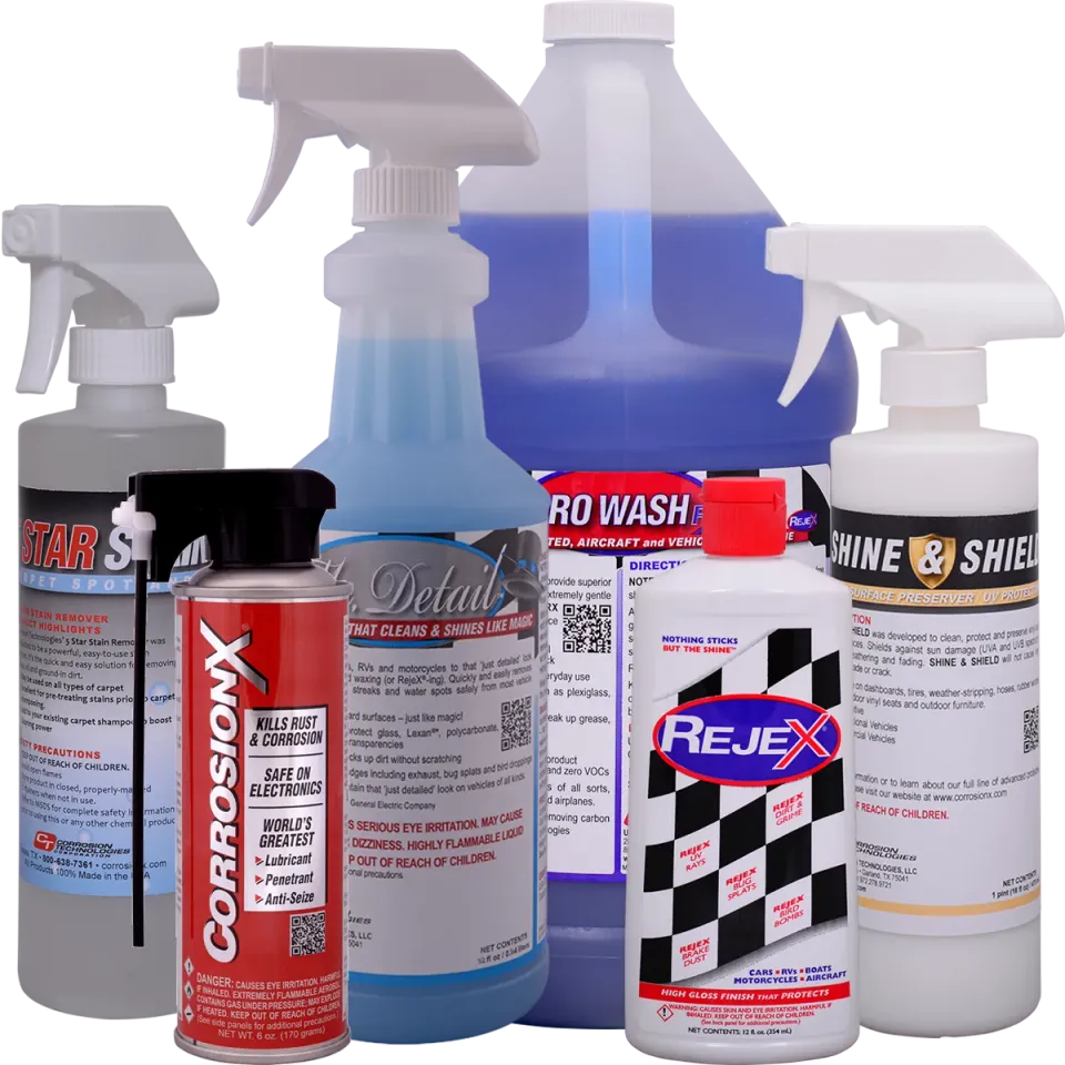 CorrosionX Car Kit bilplejesæt 6 dele komplet pakke