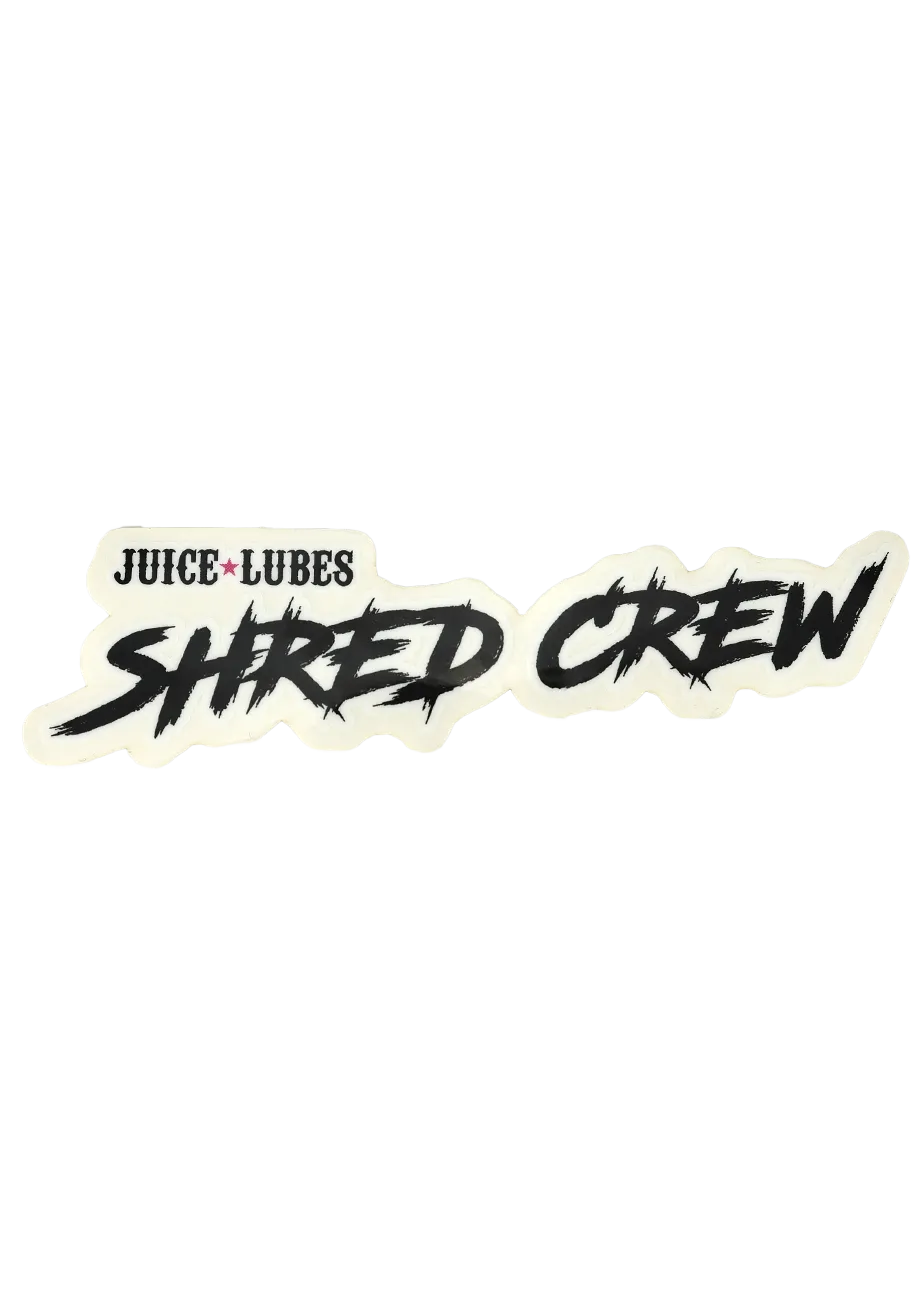 Juice Lubes Shred Crew klistermærke hvid