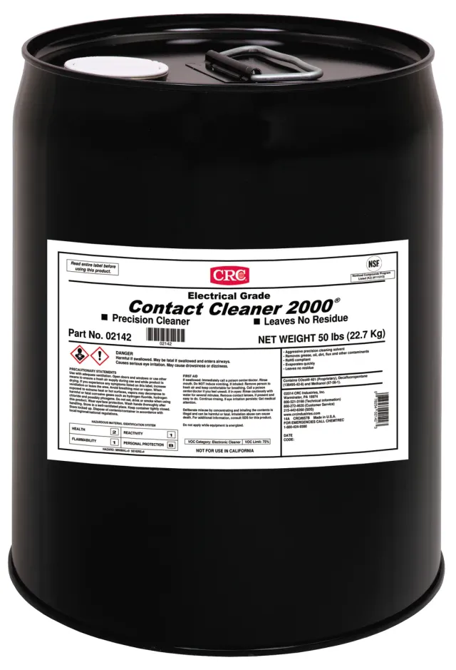 CRC Contact Cleaner 2000 kontaktrens 5 gallon præcision