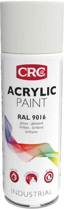 CRC Acrylic Paint 9016 spraymaling 6x400ml hvid