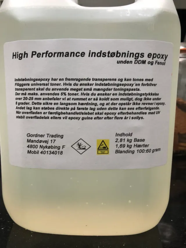 gordner.dk indstøbning epoxy 0-45mm sæt klar uv-stabil