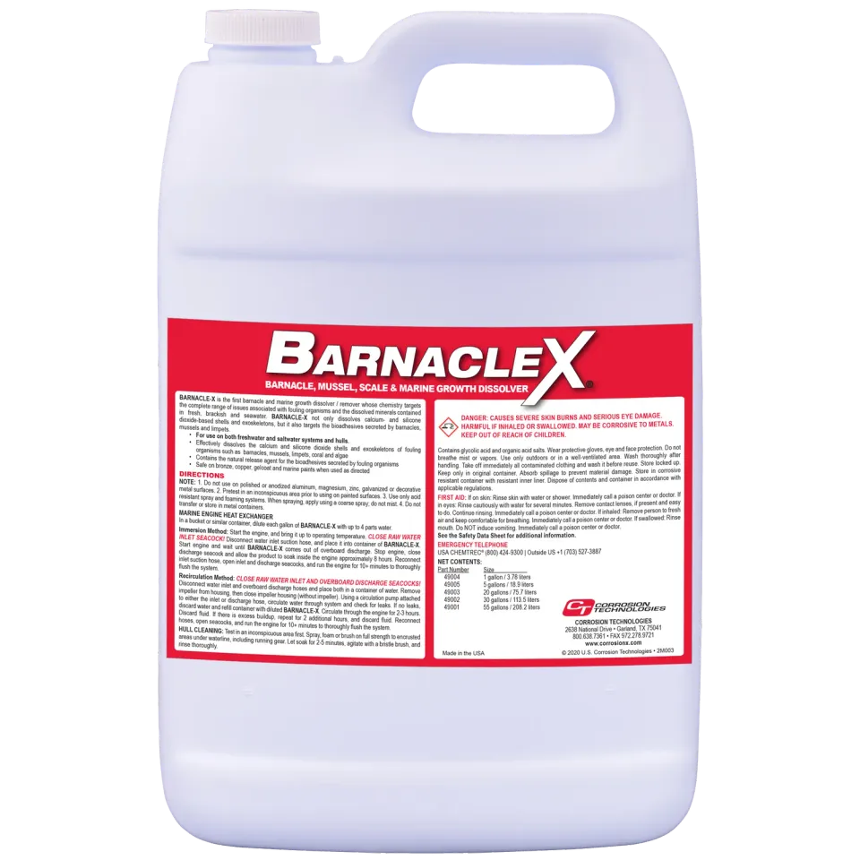 CorrosionX BarnacleX skrogrens 1 gallon kalkopløsende