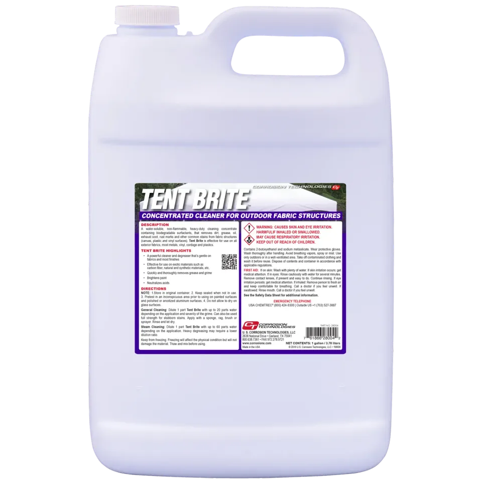 CorrosionX Tent Brite teltrens 3,8 liter koncentrat