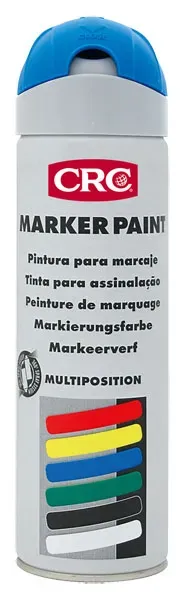 CRC Marker Paint Fluo Blue markeringsspray 12x500 ml midlertidig